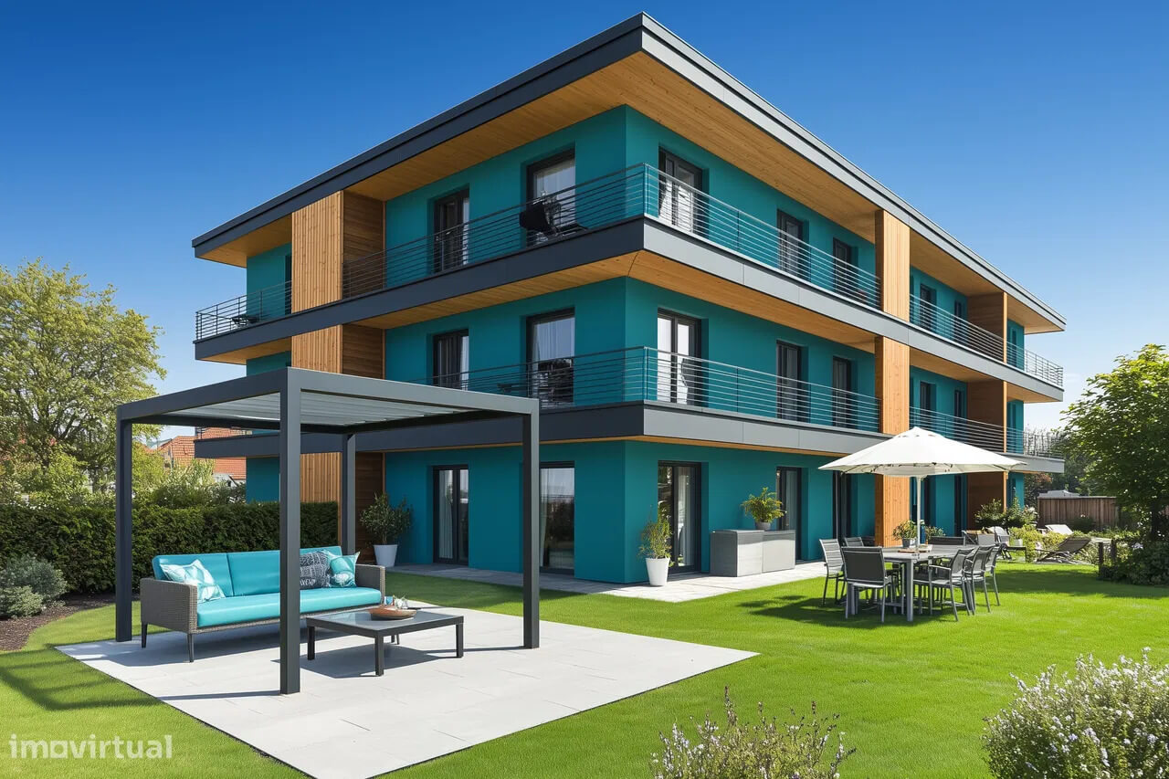 Apartamento T3 Novo com 300m² de Jardim - Parceiros, Leiria